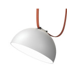 DK5662-WH+BK Cветильник для трека-ремня Belty Smart, серия Flow, со светодиодом, D300*H171мм, 48V DC, 28W, RA90, 120°, 3000-5700K, IP20, белый с черным, алюминий