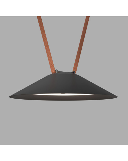 DK5664-BK Cветильник для трека-ремня Belty Smart, серия Flow, со светодиодом, D300*H71мм, 48V DC, 20W, RA90, 120°, 2700-6500K, IP20, черный, алюминий