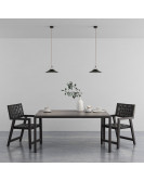 DK5664-BK Cветильник для трека-ремня Belty Smart, серия Flow, со светодиодом, D300*H71мм, 48V DC, 20W, RA90, 120°, 2700-6500K, IP20, черный, алюминий