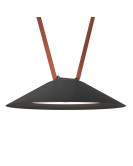DK5664-BK Cветильник для трека-ремня Belty Smart, серия Flow, со светодиодом, D300*H71мм, 48V DC, 20W, RA90, 120°, 2700-6500K, IP20, черный, алюминий