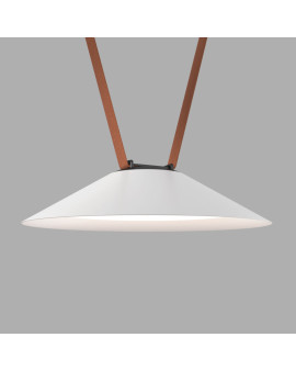 DK5664-WH+BK Cветильник для трека-ремня Belty Smart, серия Flow, со светодиодом, D300*H71мм, 48V DC, 20W, RA90, 120°, 2700-6500K, IP20, белый с черным, алюминий