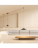 DK5668-BK Cветильник для трека-ремня Belty Smart, серия Flow, со светодиодом, D600*H122мм, 48V DC, 24W, RA90, 120°, 2700-6500K, IP20, черный, алюминий