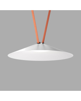 DK5668-WH+BK Cветильник для трека-ремня Belty Smart, серия Flow, со светодиодом, D600*H122мм, 48V DC, 24W, RA90, 120°, 2700-6500K, IP20, белый с черным, алюминий