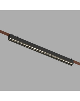 DK5672-BK Cветильник для трека-ремня Belty Smart, серия Grill, со светодиодом, L642*W40*H45мм, 48V DC, 24W, RA90, 24°, 2700-6000K, IP20, черный, алюминий