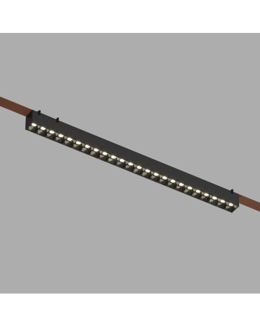 DK5672-BK Cветильник для трека-ремня Belty Smart, серия Grill, со светодиодом, L642*W40*H45мм, 48V DC, 24W, RA90, 24°, 2700-6000K, IP20, черный, алюминий