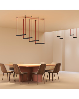 DK5672-BK Cветильник для трека-ремня Belty Smart, серия Grill, со светодиодом, L642*W40*H45мм, 48V DC, 24W, RA90, 24°, 2700-6000K, IP20, черный, алюминий