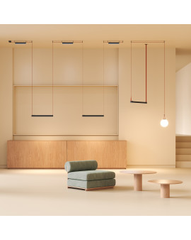 DK5674-BK Cветильник для трека-ремня Belty Smart, серия Linear, со светодиодом, L323*W40*H45мм, 48V DC, 12W, RA90, 120°, 2700-6500K, IP20, черный, алюминий
