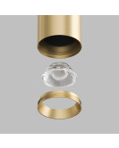 DK5741-SB Светильник для трека SHINE SPOT со светодиодом, D45*H100, 48V DC, 10W, RA?90, 3000K, IP20, сатинированная латунь, алюминий