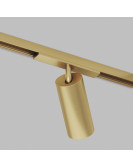 DK5741-SB Светильник для трека SHINE SPOT со светодиодом, D45*H100, 48V DC, 10W, RA?90, 3000K, IP20, сатинированная латунь, алюминий