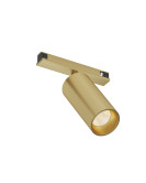 DK5741-SB Светильник для трека SHINE SPOT со светодиодом, D45*H100, 48V DC, 10W, RA?90, 3000K, IP20, сатинированная латунь, алюминий