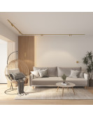 DK5742-SB Светильник для трека SHINE SPOT со светодиодом, D35*H100, 48V DC, 8W*2 , RA?90, 3000K, IP20, сатинированная латунь, алюминий