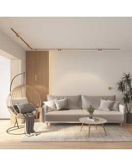 DK5744-SB Светильник для трека SHINE SPOT со светодиодом, D40*H200 кабель 1500мм, 48V DC, 8W, RA?90, 3000K, IP20, сатинированная латунь, алюминий