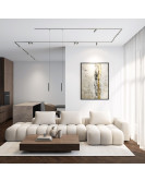 DK5751-DN Светильник для трека SHINE LINEAR со светодиодом, L301*W19*H27, 48V DC, 12W, RA?90, 3000K, IP20, темный никель, алюминий