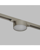 DK5761-DN Светильник для трека SHINE FLOW со светодиодом, D74*H28, 48V DC, 6W, RA?90, 3000K, IP20, темный никель, алюминий