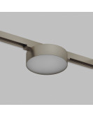 DK5762-DN Светильник для трека SHINE FLOW со светодиодом, D95*H28, 48V DC, 8W, RA?90, 3000K, IP20, темный никель, алюминий