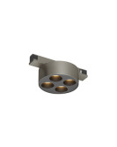 DK5772-DN Светильник для трека SHINE GRILL со светодиодом, D74*H28, 48V DC, 6W, RA?90, 3000K, IP20, темный никель, алюминий