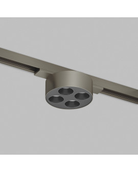 DK5772-DN Светильник для трека SHINE GRILL со светодиодом, D74*H28, 48V DC, 6W, RA?90, 3000K, IP20, темный никель, алюминий