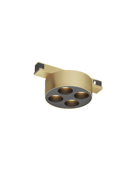 DK5772-SB Светильник для трека SHINE GRILL со светодиодом, D74*H28, 48V DC, 6W, RA?90, 3000K, IP20, сатинированная латунь, алюминий