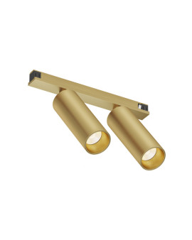 DK5942-SB Светильник трековый SHINE SPOT ZigBee, 48В, 8Вт*2, 2700-6000K, IP20, сатин. латунь, алюминий