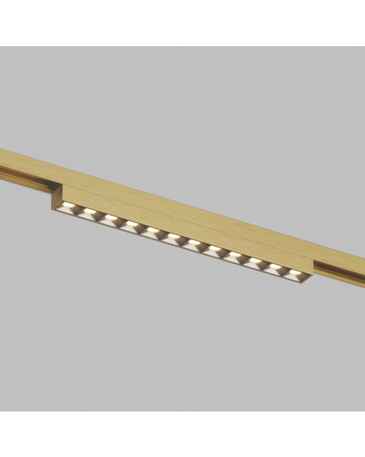 DK5971-SB Светильник трековый SHINE GRILL ZigBee, 48В, 10Вт, 2700-6000K, IP20, сатин. латунь, алюминий