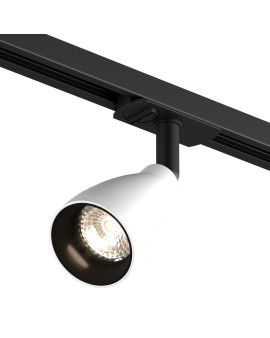 DK6050-BW+BK Трековый светильник IP 20, 15 Вт, GU10, черный с белым, алюминий, пластик