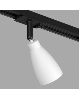 DK6050-BW+BK Трековый светильник IP 20, 15 Вт, GU10, черный с белым, алюминий, пластик