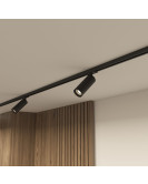 DK6202-BK Трековый светильник IP 20, 15 Вт, GU10, черный, алюминий DK6202-BK Трековый светильник IP 20, 15 Вт, GU10, черный, алюминий