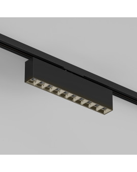 DK6434-BK Поворотный однофазный трековый светильник EDDER со светодиодом L273mm 220V 20W 30° 3000K IP20 черный алюминий