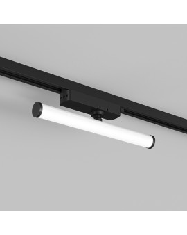 DK6448-BK Поворотный однофазный трековый светильник STROM со светодиодом L300mm 220V 10W 150° 4000K IP20 черный алюминий/акрил