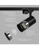 DK6456-BK Трековый светильник SOLID KOPER, 155мм, d80, 220V, LED 4000K, 30W, IP20, черный, алюминий