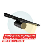 DK6502-BK Трековый светильник IP 20, 10 Вт, GU10, LED, черный, пластик