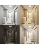 DK6511-WH Накладной светильник, LED, 50W, IP 20, 3000K - 6500K, белый, металл, полимер
