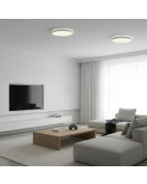 DK6511-WH Накладной светильник, LED, 50W, IP 20, 3000K - 6500K, белый, металл, полимер