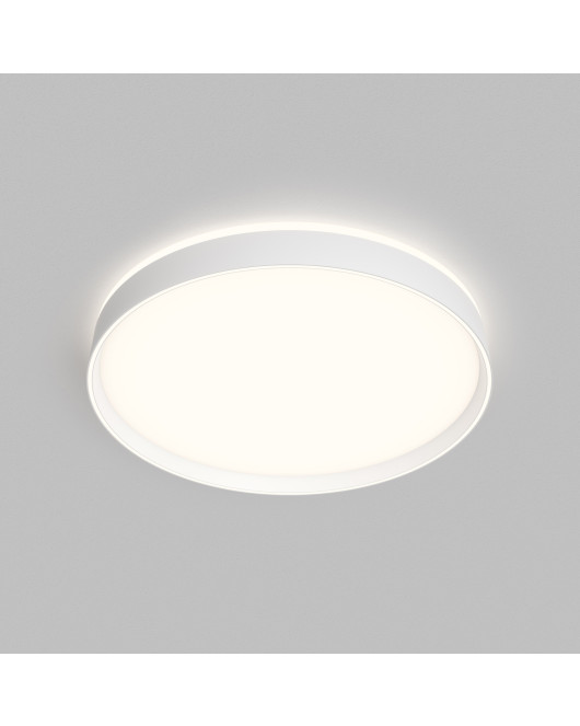 DK6511-WH Накладной светильник, LED, 50W, IP 20, 3000K - 6500K, белый, металл, полимер