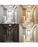 DK6515-WH Накладной светильник, LED, 40W, IP 20, 3000K - 6500K, белый, металл, полимер