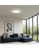 DK6515-WH Накладной светильник, LED, 40W, IP 20, 3000K - 6500K, белый, металл, полимер