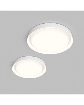 DK6516-WH Накладной светильник со встроенным светодиодом, 50W, IP 20, 3000K - 6500K, управление пульт Д/У (в комплекте) и Wi-Fi 2,4 Ггц. Эко система Smart Life, Яндекс.Алиса, белый, металл, полимер