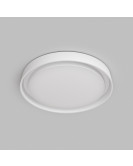 DK6516-WH Накладной светильник со встроенным светодиодом, 50W, IP 20, 3000K - 6500K, управление пульт Д/У (в комплекте) и Wi-Fi 2,4 Ггц. Эко система Smart Life, Яндекс.Алиса, белый, металл, полимер