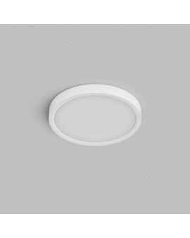 DK6520-WH Накладной светильник THIN, IP40, 18W, 3000K/4000K/6500K, переключатель цветовой температуры на корпусе, белый, полимер