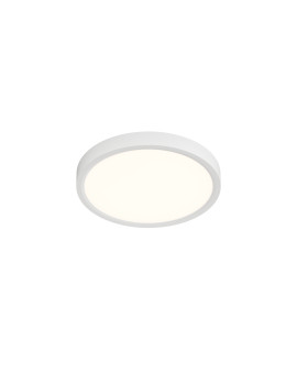 DK6520-WH Накладной светильник THIN, IP40, 18W, 3000K/4000K/6500K, переключатель цветовой температуры на корпусе, белый, полимер