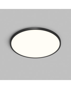 DK6524-BK Накладной светильник THIN, IP40, 50W, 3000K/4000K/6500K, переключатель цветовой температуры на корпусе, черный, полимер