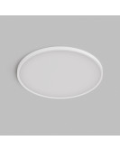 DK6524-WH Накладной светильник THIN, IP40, 50W, 3000K/4000K/6500K, переключатель цветовой температуры на корпусе, белый, полимер