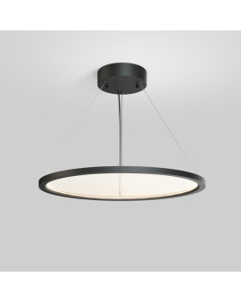 Подвесной светильник горизонтальный VEIL, 35 Вт, ?600?В1500 мм, LED 2700-6000K, IP20, пульт Д/У (в комплекте), черный, алюминий, акрил