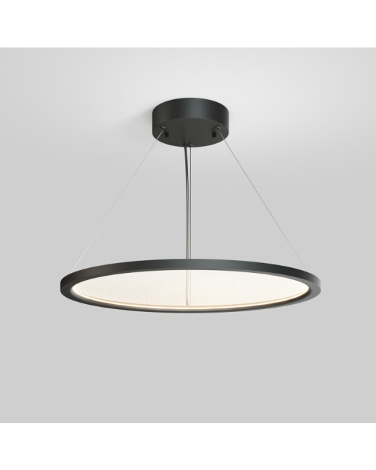 Подвесной светильник горизонтальный VEIL, 35 Вт, ?600?В1500 мм, LED 2700-6000K, IP20, пульт Д/У (в комплекте), черный, алюминий, акрил