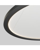 Подвесной светильник горизонтальный VEIL, 35 Вт, ?600?В1500 мм, LED 2700-6000K, IP20, пульт Д/У (в комплекте), черный, алюминий, акрил
