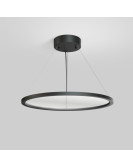 Подвесной светильник горизонтальный VEIL, 35 Вт, ?600?В1500 мм, LED 2700-6000K, IP20, пульт Д/У (в комплекте), черный, алюминий, акрил