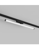 DK6638-BK Поворотный однофазный трековый светильник STROM со светодиодом L600mm 220V 15W 150° 3000K IP20 черный алюминий/акрил