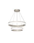 Подвесной светильник RING, ?600+400 мм, LED, 63Вт, 4000К, алюминий+акрил, сатин. никель Подвесной светильник RING, ?600+400 мм, LED, 63Вт, 4000К, алюминий+акрил, сатин. никель