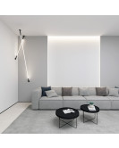 DK7502-BK Cветильник-трос в оплетке FLEX со светодиодом 2м 24V DC 35W 360° 3000К IP20 черный Цветопередача: >90, Световой поток: 1540Лм