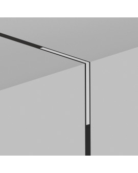 DK8015-BK Угловой трековый светильник SMART LINEAR со светодиодом, L312*312, 220V, 18W, 3000-6000К, IP20, черный, алюминий